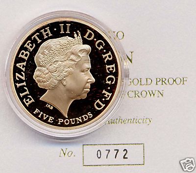 Q.E.II 5 SOVEREIGN 2005 NELSON GOLD CROWN